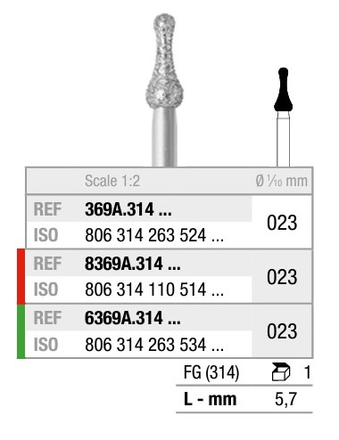 369A.314.023 Fresa Diamante...