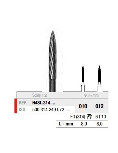 H48L.314.012 Fresa Carburo...